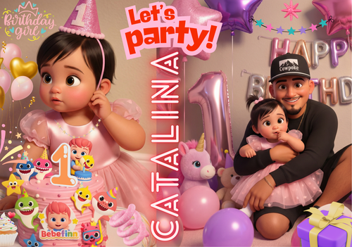 Personalized Cartooned Happy Birthday Tumbler for Birthday Girl or Boy